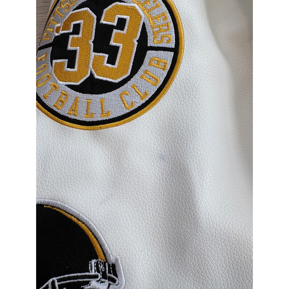 NWT BLEM Women's The Wild Collective Pittsburgh Steelers Jacket -XL-Black/White - Picture 5 of 9